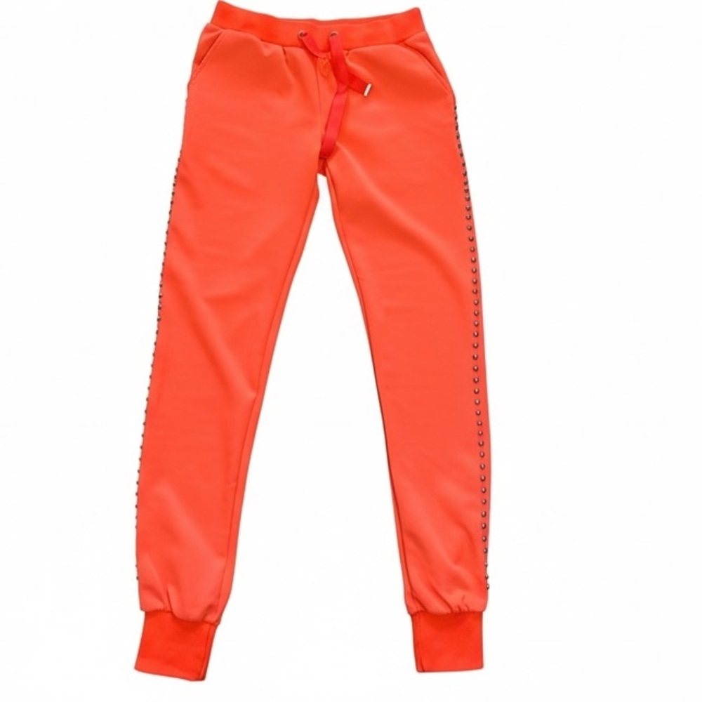 Orange Studded Joggers size Med